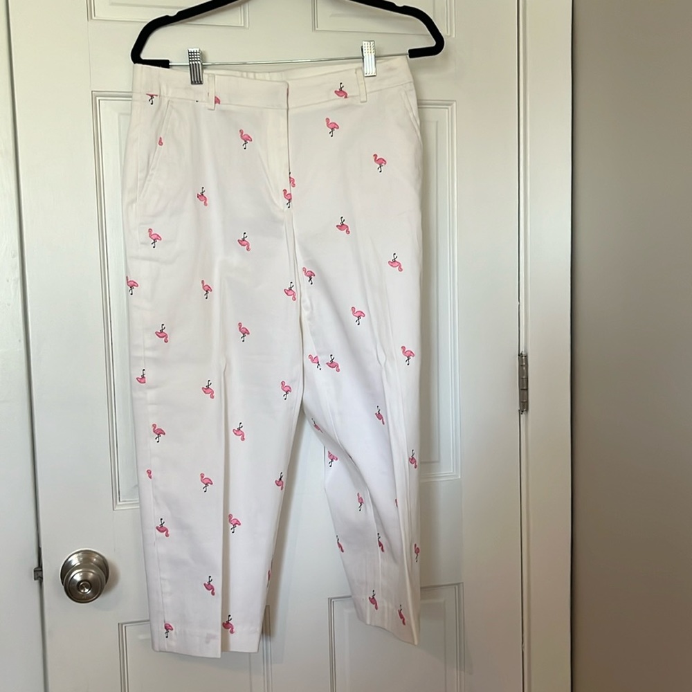 Kim Rogers capri flamingo woman’s pants